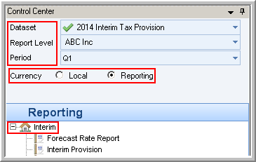 2014.0 control center report interim provision