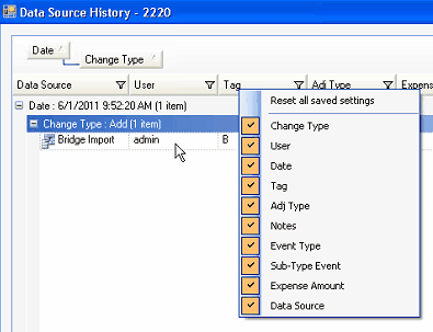 Data Entry_Perm_Data Source_Reset all saved settings