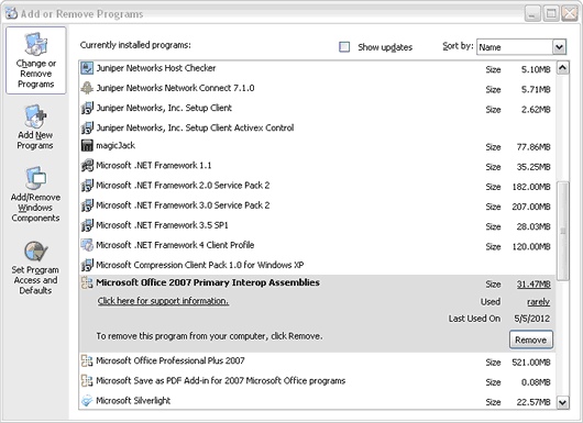 excel add in Office 2007