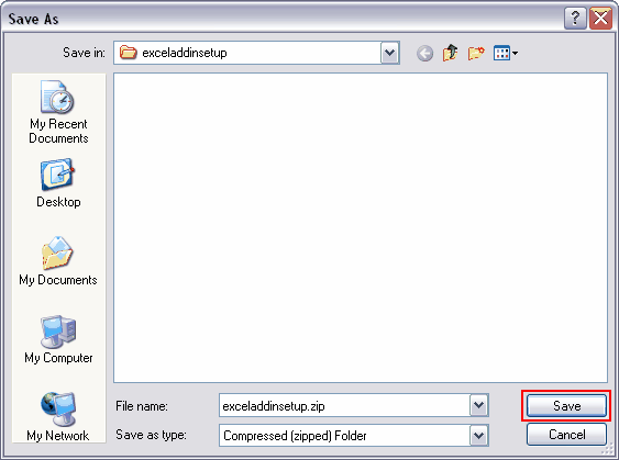 save as zip file 9.0