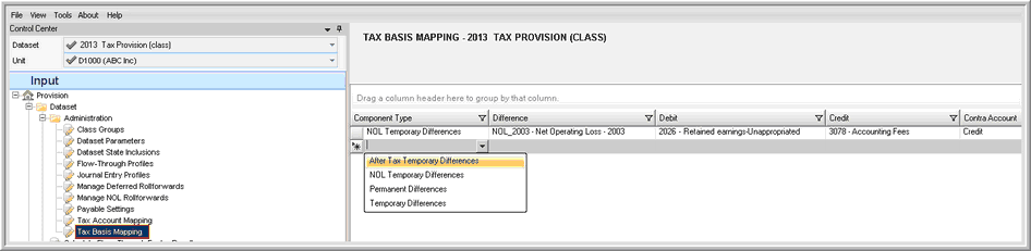 2014.0 dataset admin tax basis mapping