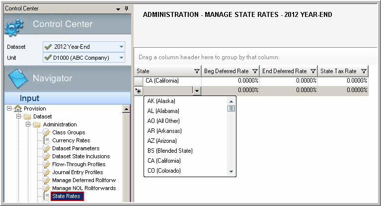 2014.0 dataset manage state rates