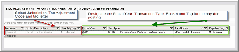 2014.0 payable mapping input