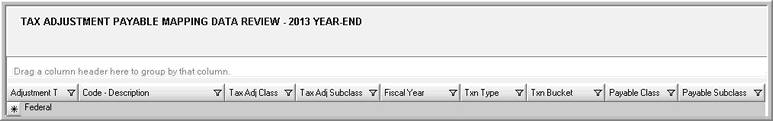 2014.0 payable mapping tax adjustment