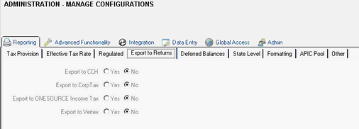 admin_manage configurations_export to returns tab