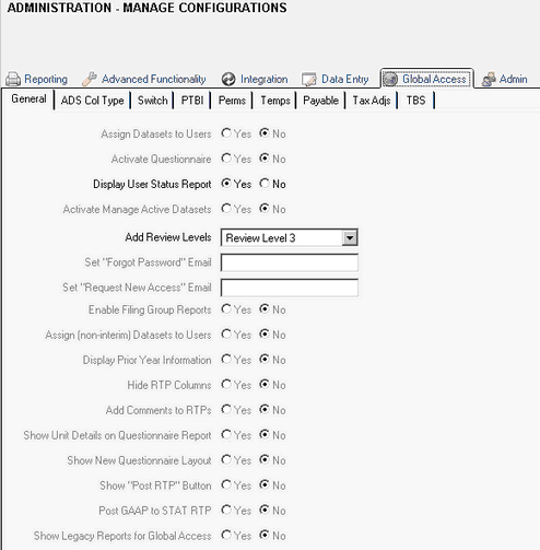 admin_manage configurations_global access tab