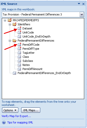 Excel add in Identifiers for Tax Provision 8.2.14