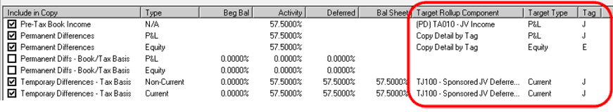 Flowthrough Factor Target Roll up