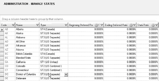 manage states