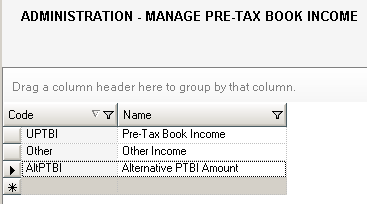 manage units pre tax book income