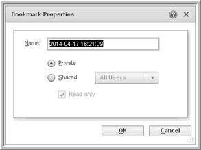 2014.0 analysis dashboard settings bookmark