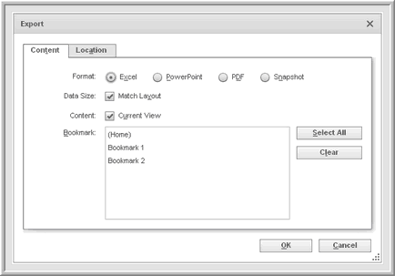 2014.0 analysis export dashboard