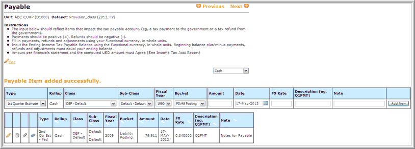 2014.0 payable