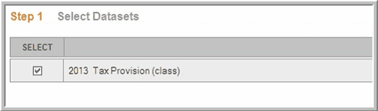 2014.1 analysis select datasets