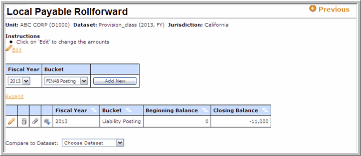 2014.1 local payable rollforward